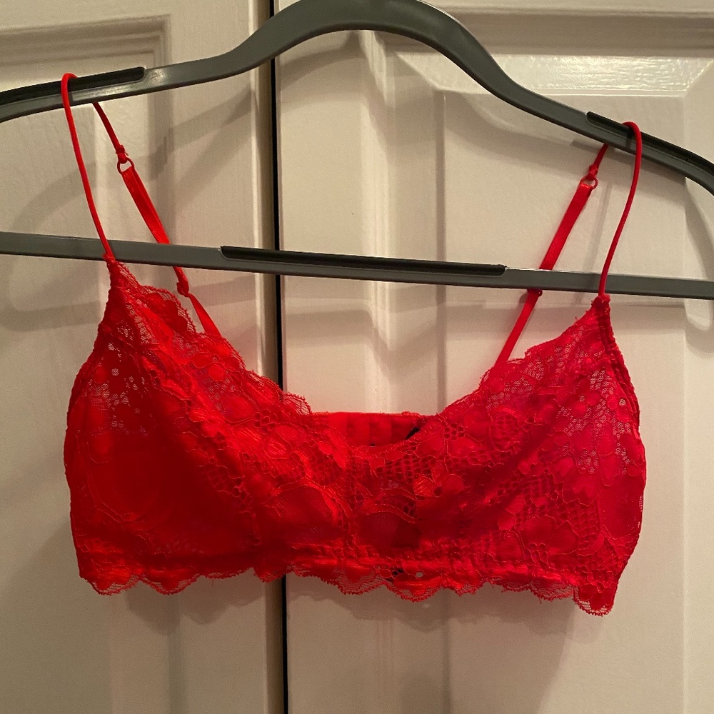 Red Lace Bra